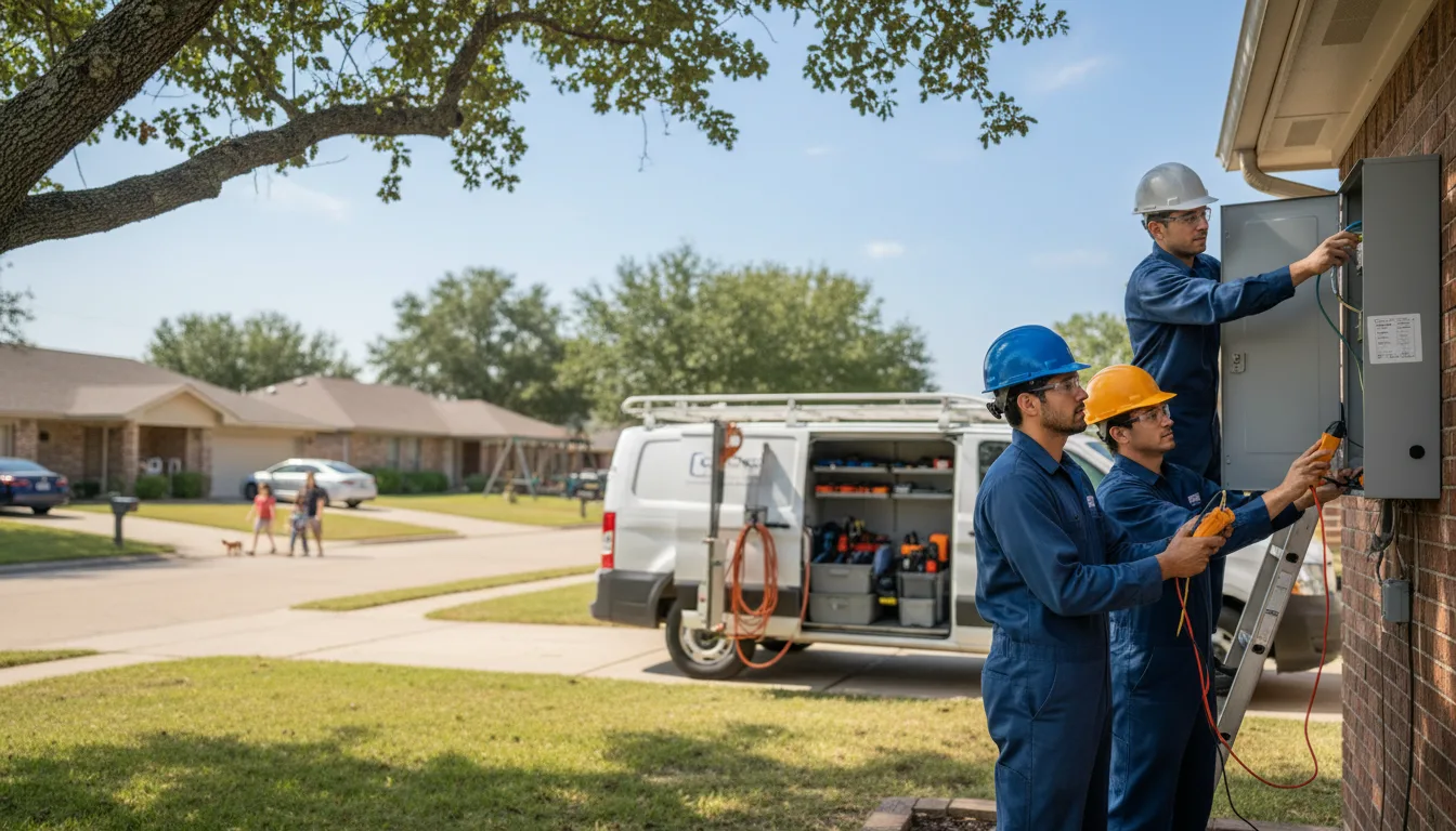 Certified electrician providing emergency electrical services in Ozark, AR